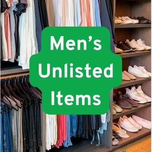Men’s Unlisted Live Show Items